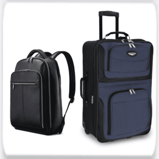 backpacks and suitcases